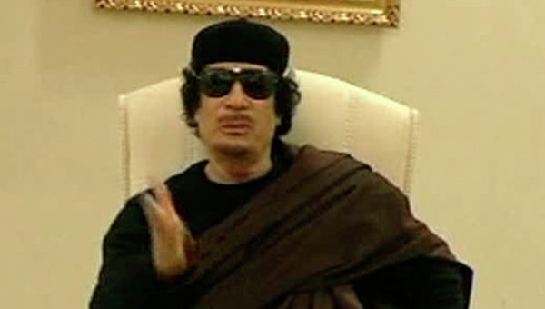 Tổng thống Libya Muammar Gaddafi. Ảnh: Reuters
