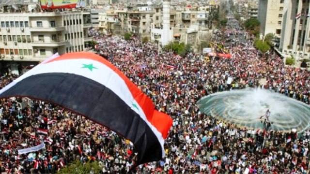 Lực lượng biểu tình chống chính phủ Syria bắt đầu xuống đường từ tháng 3-2011. (nguồn: Internet)