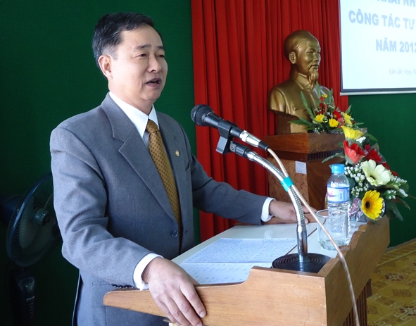 Đồng chí Đỗ Xuân Bỉnh,  Giám đốc Sở Tư pháp. 