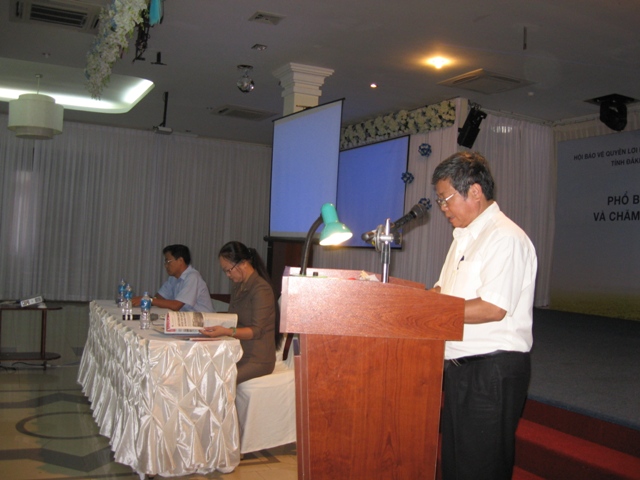 Ông Võ Thanh, Giám đốc Sở Công thương phát biểu tại Hội nghị
