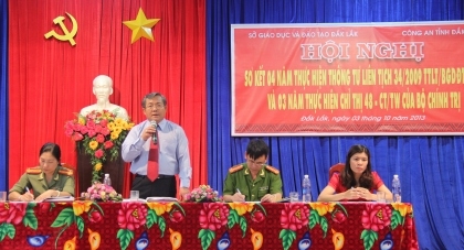 Giám đốc Sở GD-ĐT Phan Hồng phát biểu khai mạc Hội nghị