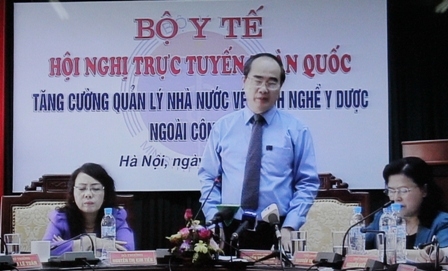 Phó Thủ tướng Nguyễn Thiện Nhân phát biểu kết luận Hội nghị.