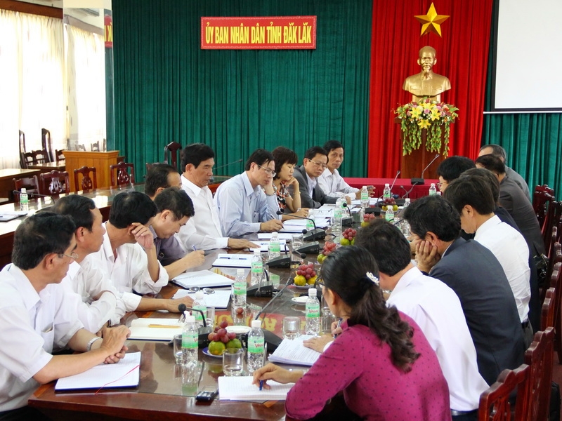 Buổi làm việc giữa UBND tỉnh Dak Lak và Đoàn công tác của Văn phòng KOICA tại Việt Nam