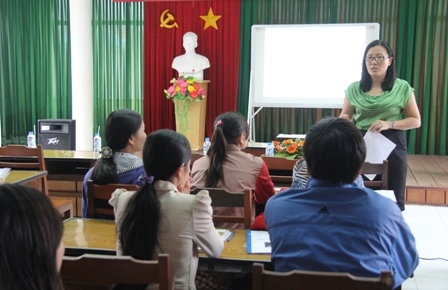 Thạc sĩ Phan Thị Hà Thanh, Trưởng Phòng Dịch vụ Trung tâm Thông tin Học liệu Đại học Đà Nẵng giới thiệu tổng quan Chương trình đào tạo