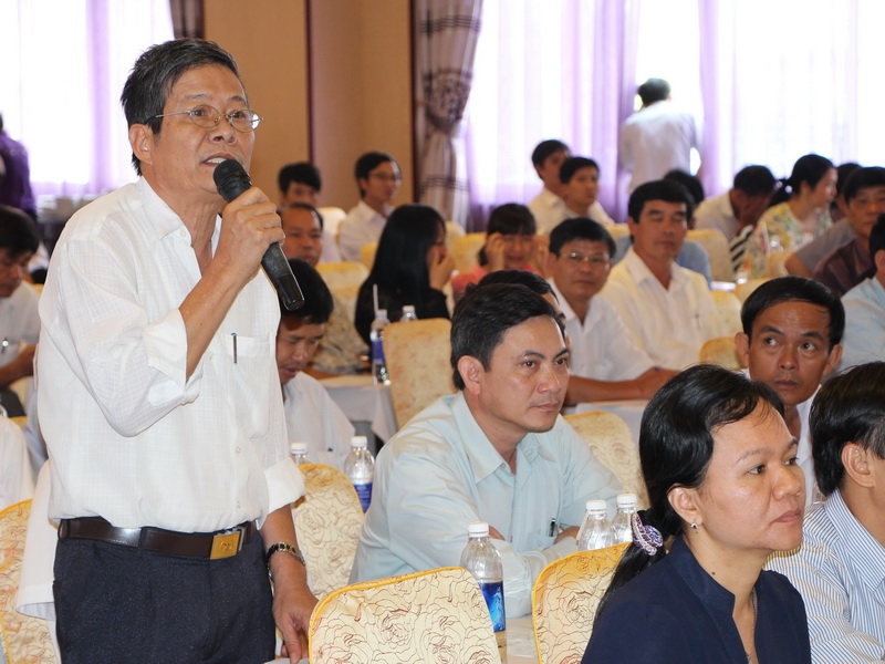 Tại Hội nghị, đại biểu các tỉnh khu vực Tây Nguyên đã đặt các câu hỏi thảo luận