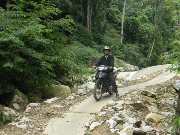 Nhờ được chi trả DVMTR nên Vườn quốc gia Cư Yang Sin đã đầu tư xây dựng đường tuần tra gần 12 km bằng bê tông phục vụ công tác tuần tra, bảo vệ rừng.