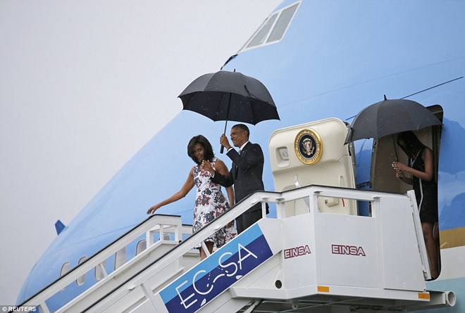 Tổng thống Barack Obama đến Cuba. (Nguồn: AP)