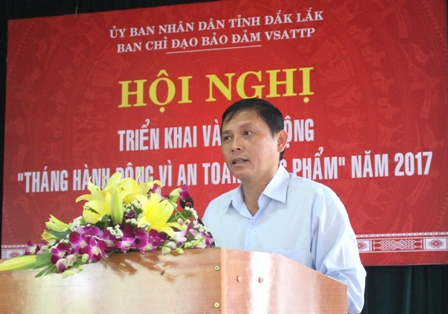 Phó Chủ tịch UBND tỉnh Nguyễn Tuấn Hà phát biểu tại Hội nghị.