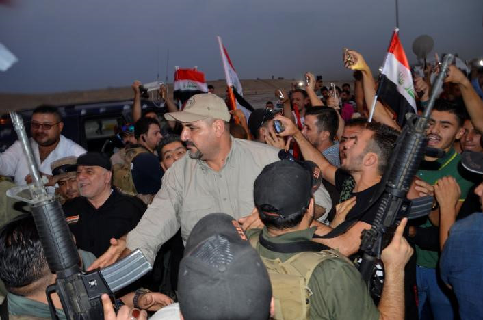 Thủ tướng Iraq Haider al-Abadi có mặt tại Mosul (Iraq) vào ngày 9-7.