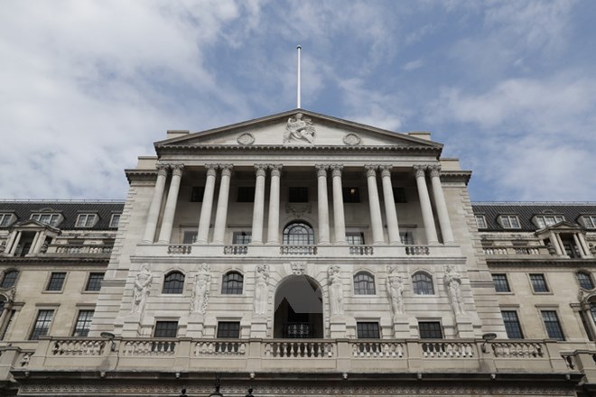 Ngân hàng trung ương Anh tại London ngày 11/5. (Nguồn: AFP/TTXVN)