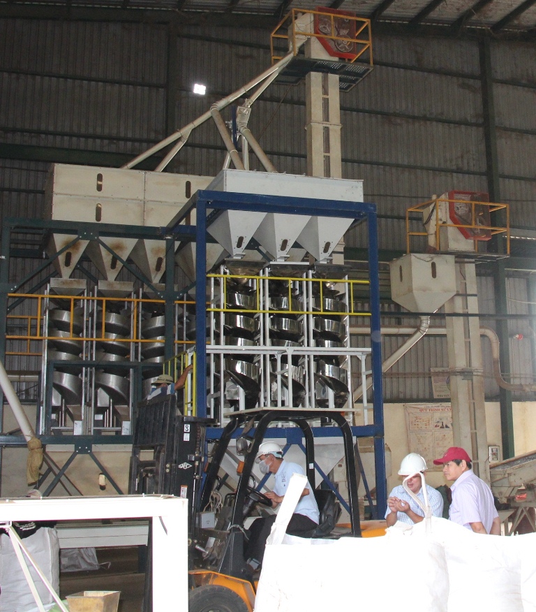 Một dự án chế biến cà phê xuất khẩu hoạt động trong Khu công nghiệp Hòa Phú