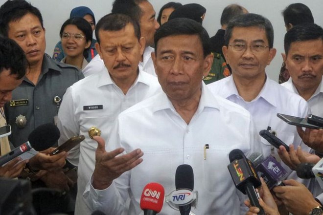Bộ trưởng phụ trách an ninh của Indonesia Wiranto. (Nguồn: kompas.com)