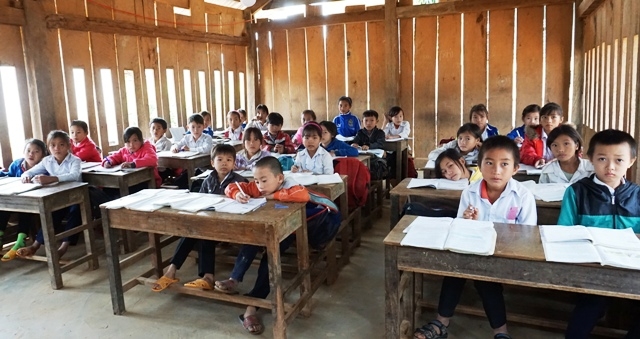 Điểm Trường Tiểu học Cư Pui II ở thôn Ea Uôl xã Cư Pui, nơi xuất hiện những học sinh có dấu hiệu của bệnh lạ.