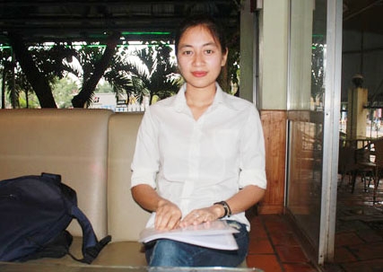Sinh viên Lê Thị Vân. 