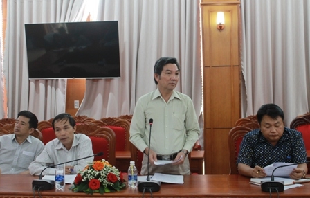 Phó Giám đốc Đài Phát thanh - Truyền hình tỉnh Trần Đại phát biểu tại Hội nghị.