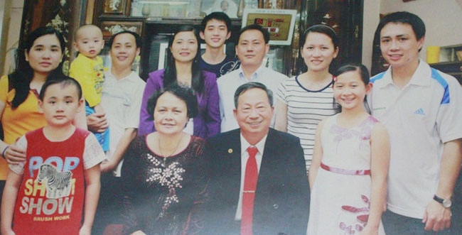 Đại gia đình nhà ông Phan  Trung Sỹ. 
