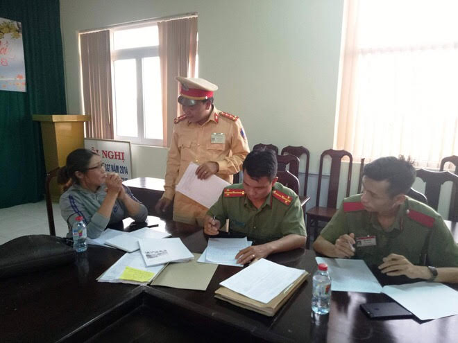 Cơ quan công an làm việc với Phạm Thị Thoa.