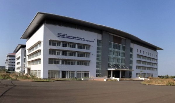 Cơ sở mới của Bệnh viện Đa khoa vùng Tây Nguyên đang trong quá trình hoàn thiện. Ảnh tư liệu