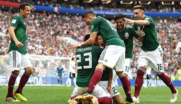 Mexico đã có chiến thắng ấn tượng trước Đức.    Ảnh: Internet