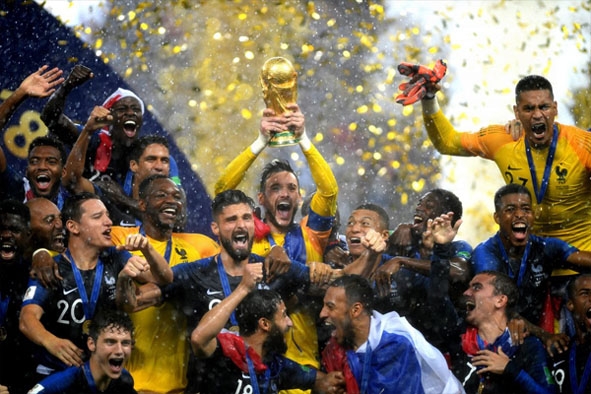 Đội tuyển Pháp trở thành tân vương của World Cup 2018. 
