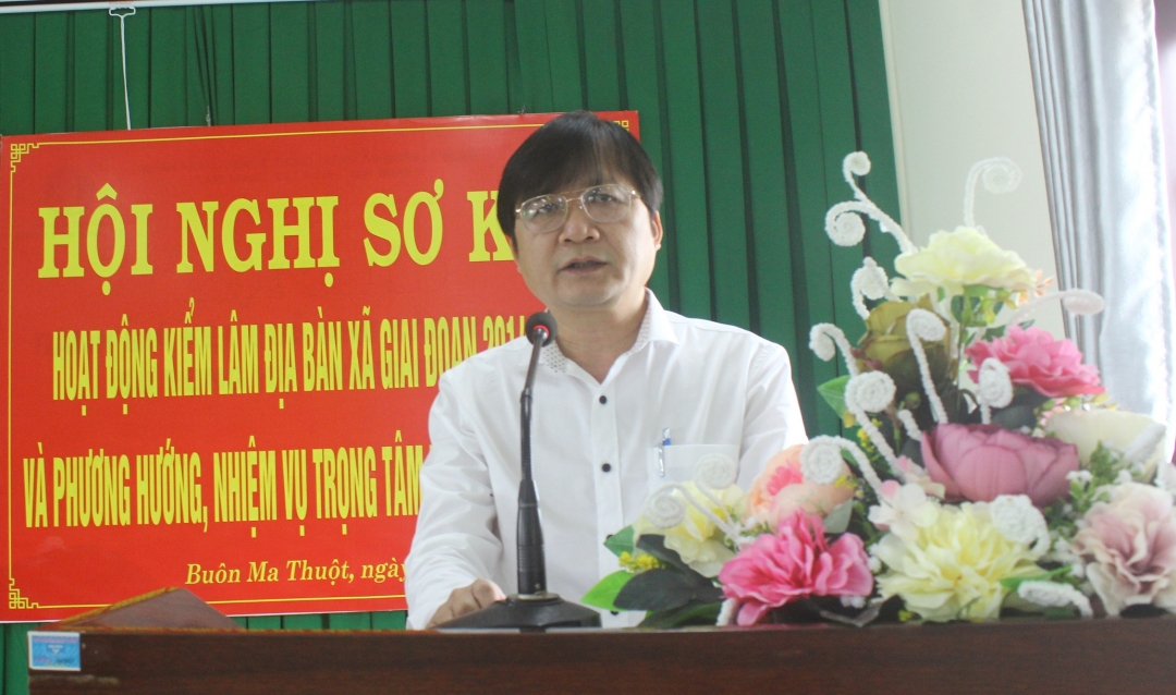 Ông Nguyễn Hoài Dương, Giám đốc Sở NN-PTNT phát biểu tại hội nghị