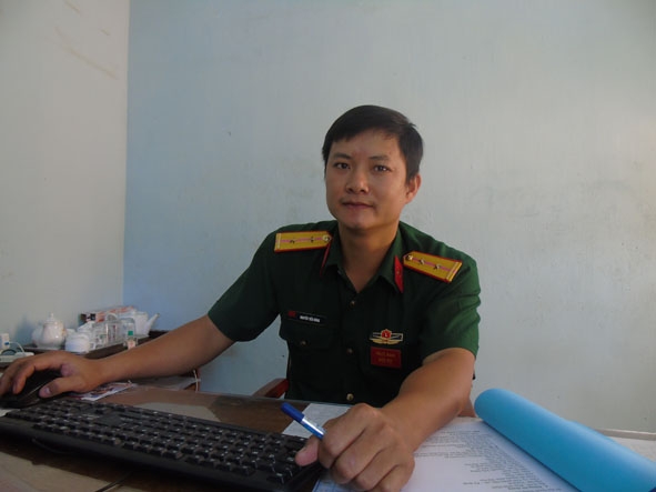 Trung úy Nguyễn Tiến Dũng.