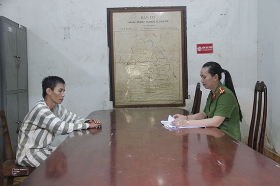 Đối tượng Nguyễn Thanh Ái tại cơ quan điều tra