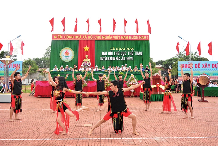 Lễ khai mạc Đại hội Thể dục  thể thao huyện Krông Pắc  lần thứ VIII.