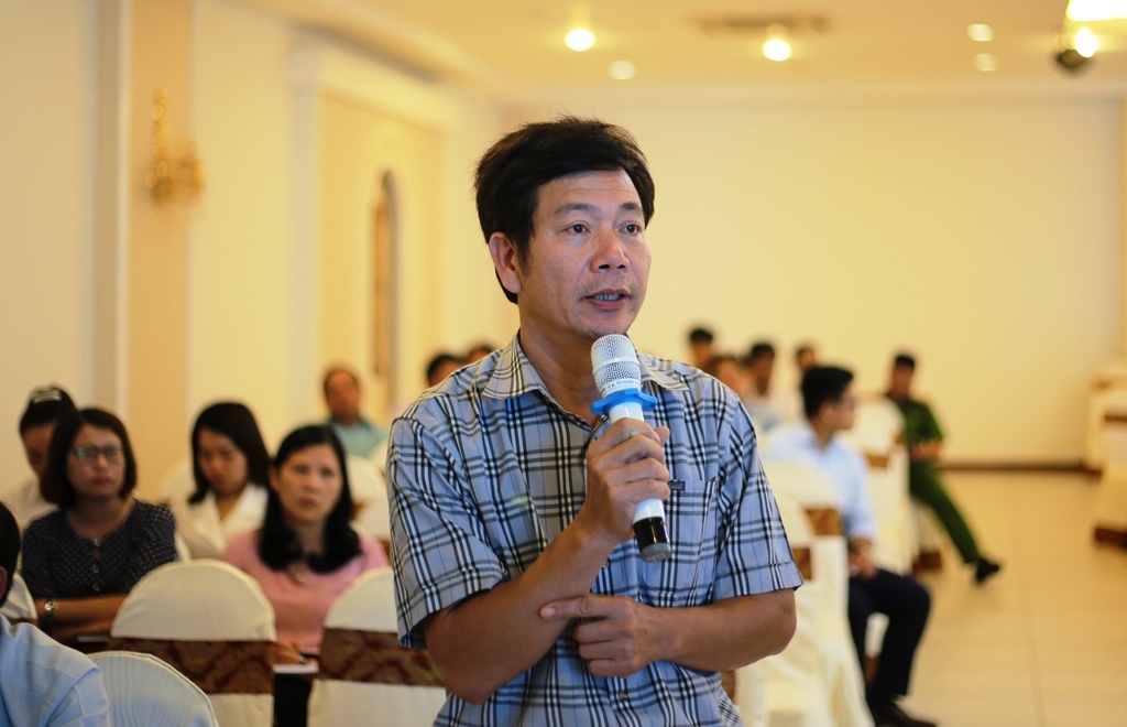 Đại diện Sở Thông tin và Truyền thông tỉnh Đắk Lắk phát biểu ý kiến tại hội nghị