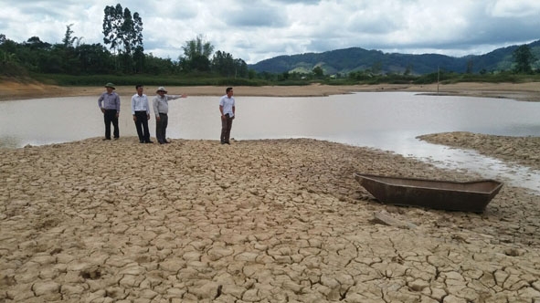 Tình trạng khô hạn trên địa bàn huyện Ea Kar xảy ra hồi tháng 9-2018. 