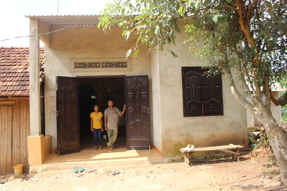 Căn nhà của gia đình người dân ở huyện Cư Kuin được hỗ trợ xây dựng theo Chương trình 167.
