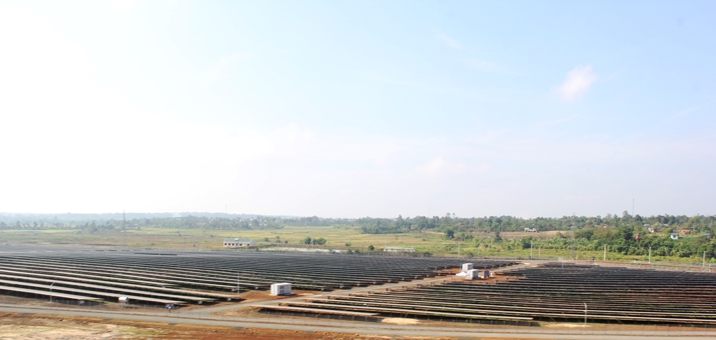 Một dự án điện mặt trời tại xã Krông Búk, huyện Krông Pắc