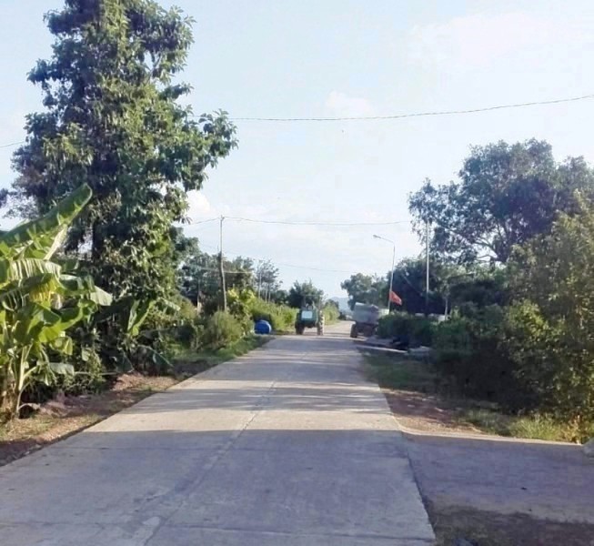 Một tuyến đường giao thông trên địa bàn xã Ea Bung đã được bê tông hóa