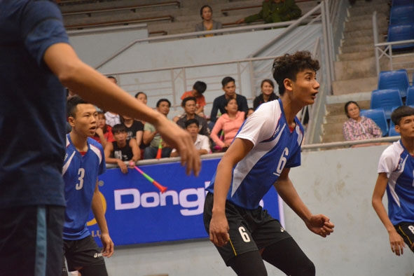 Vận động viên tấn công xuất sắc của đội Biên Phòng Nguyễn Văn Hiệp, tuyển thủ đội U23 quốc gia.