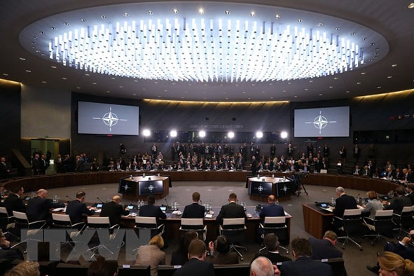 Toàn cảnh Hội nghị Ngoại trưởng NATO ở Brussels, Bỉ.  Ảnh: THX/TTXVN