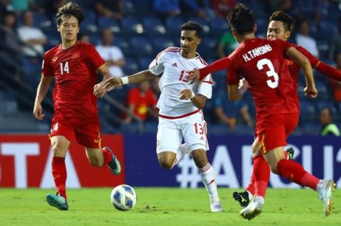 Các cầu thủ U23 Việt Nam đã làm tốt việc khắc chế sức mạnh của đối thủ. Ảnh: Internet