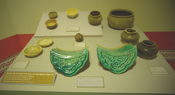 Bộ sưu tập đồ dùng sinh hoạt do ông Nguyễn Ngọc Ẩn hiến tặng Bảo tàng Đắk Lắk. 