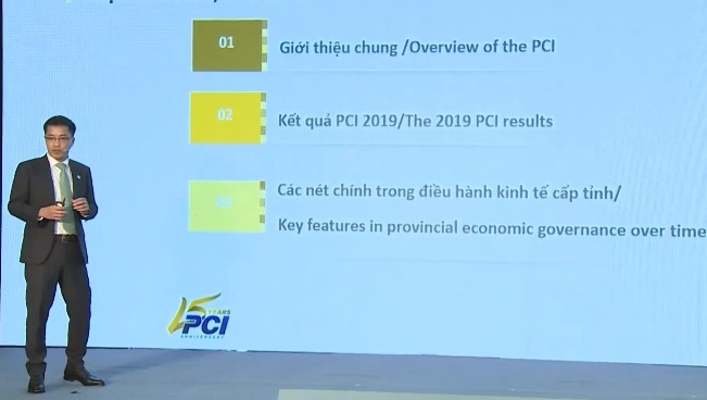 Phân tích các chỉ số thành phần của Chỉ số PCI năm 2019. (Ảnh chụp màn hình)