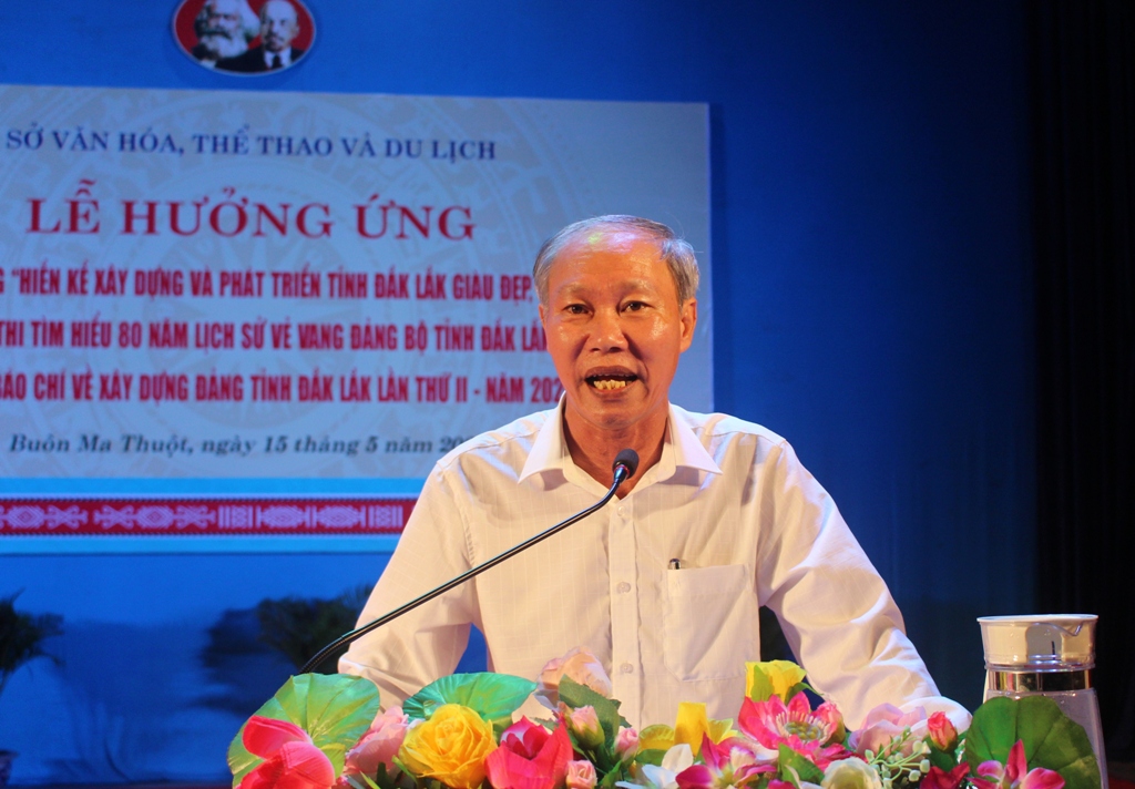 Giám đốc Sở Văn hóa, Thể thao và Du lịch Thái Hồng Hà phát động hưởng ứng Cuộc vận động