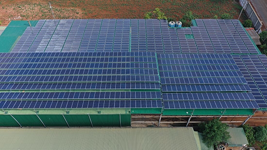 Công trình điện mặt trời trên mái nhà của Công ty TNHH Phương Đông tại Cụm công nghiệp Tân An – Tp.Buôn Ma Thuột