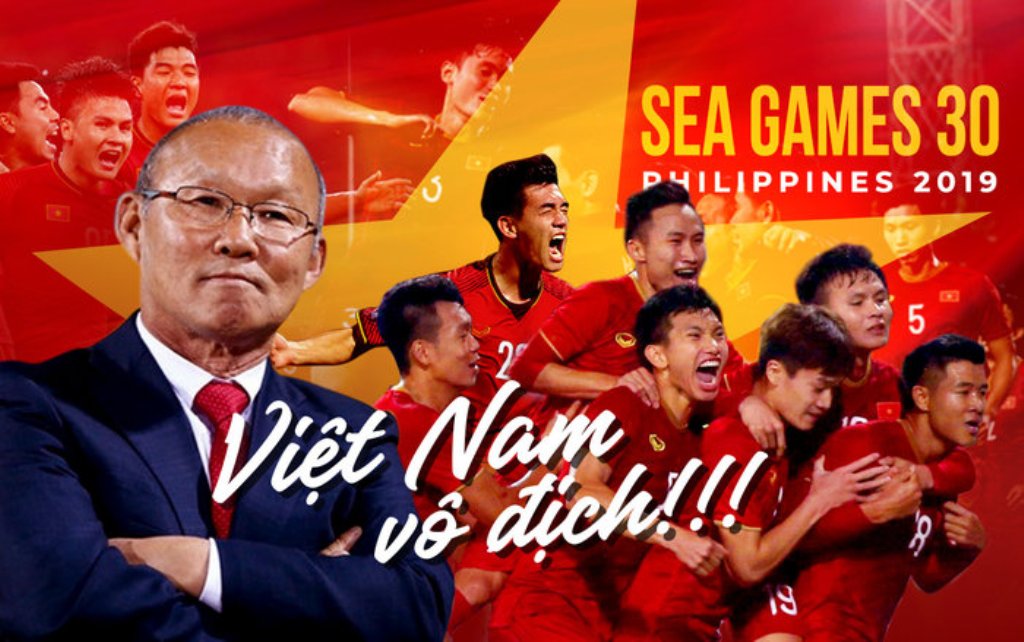 Thầy Park cùng đội tuyển U22 Việt Nam tại SEA Games 30.    Ảnh: Internet