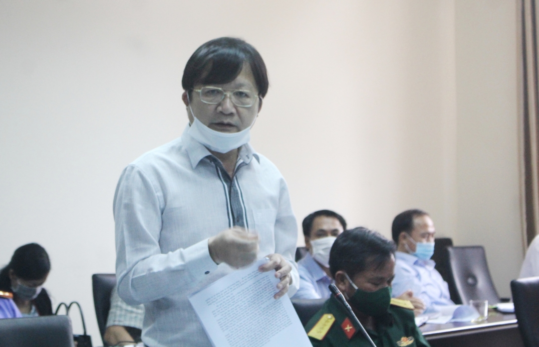 Giám đốc Sở NN - PTNT Nguyễn Hoài Dương phát biểu tại hội nghị.