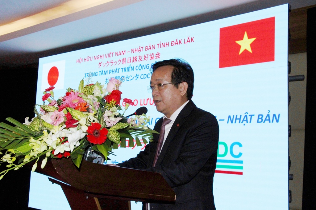 Đồng chí Trần Vĩnh Cảnh phát biểu tại chương trình