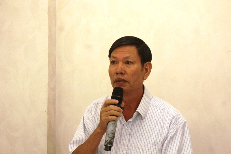 Ông Mai Văn Kiện, Chi cục phó Chi cục Kiểm lâm phát biểu tại hội thảo
