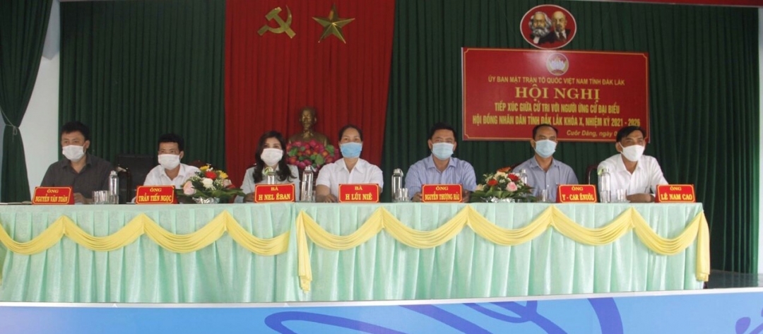 Các ứng cử viên đại biểu HĐND tỉnh khóa X ứng cử tại đơn vị bầu cử số 6 (huyện Cư M'gar).