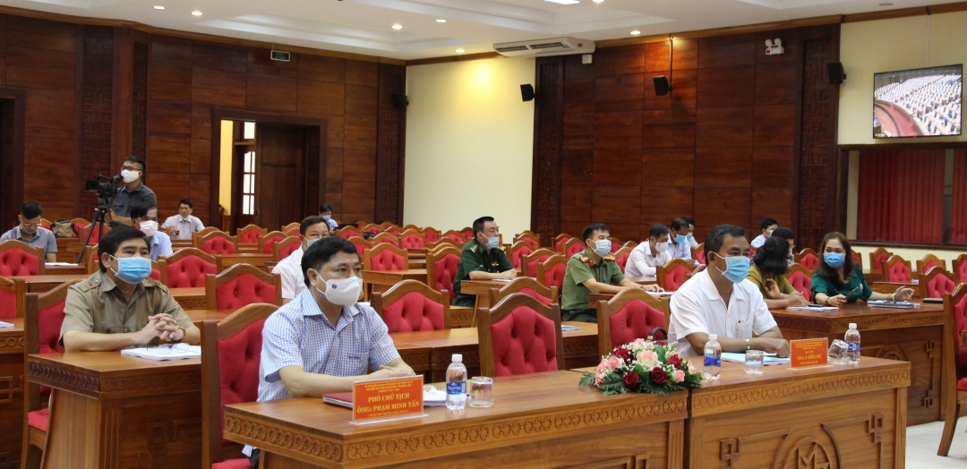 Các đại biểu tham dự hội nghị tại điểm cầu tỉnh Đắk Lắk.