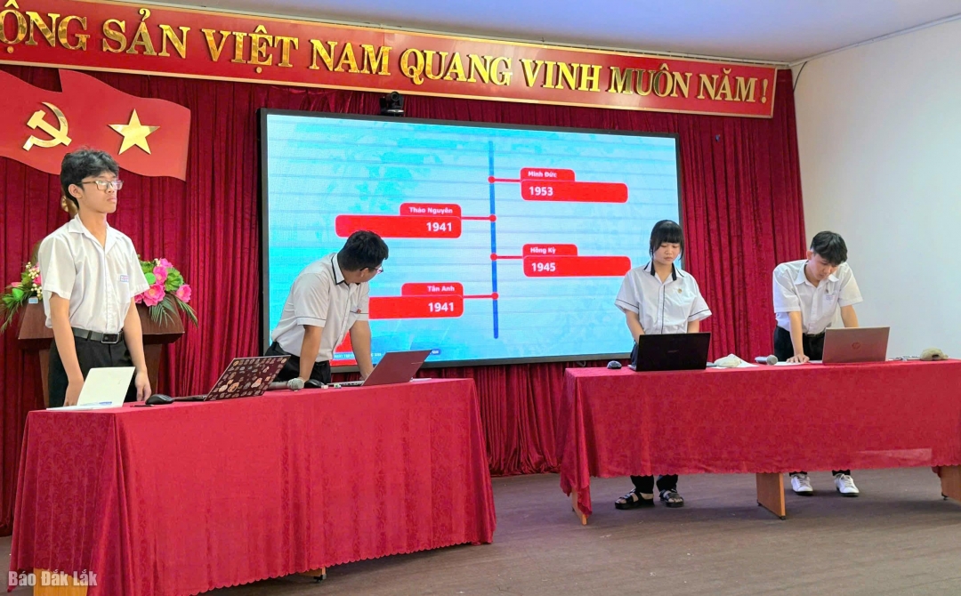 Cuộc thi “Đỉnh tri thức tỉnh Đắk Lắk” dành cho khối học sinh THPT.