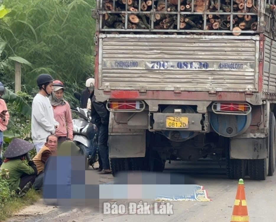 Hiện trường vụ tai nạn.