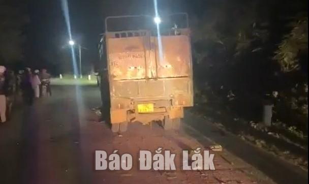 Hiện trường vụ tai nạn.