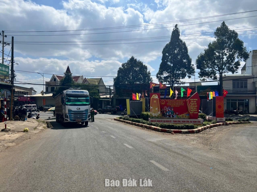 Hiện trường vụ tai nạn.